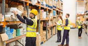 Warehouse Workers in an eCommerce Warehouse